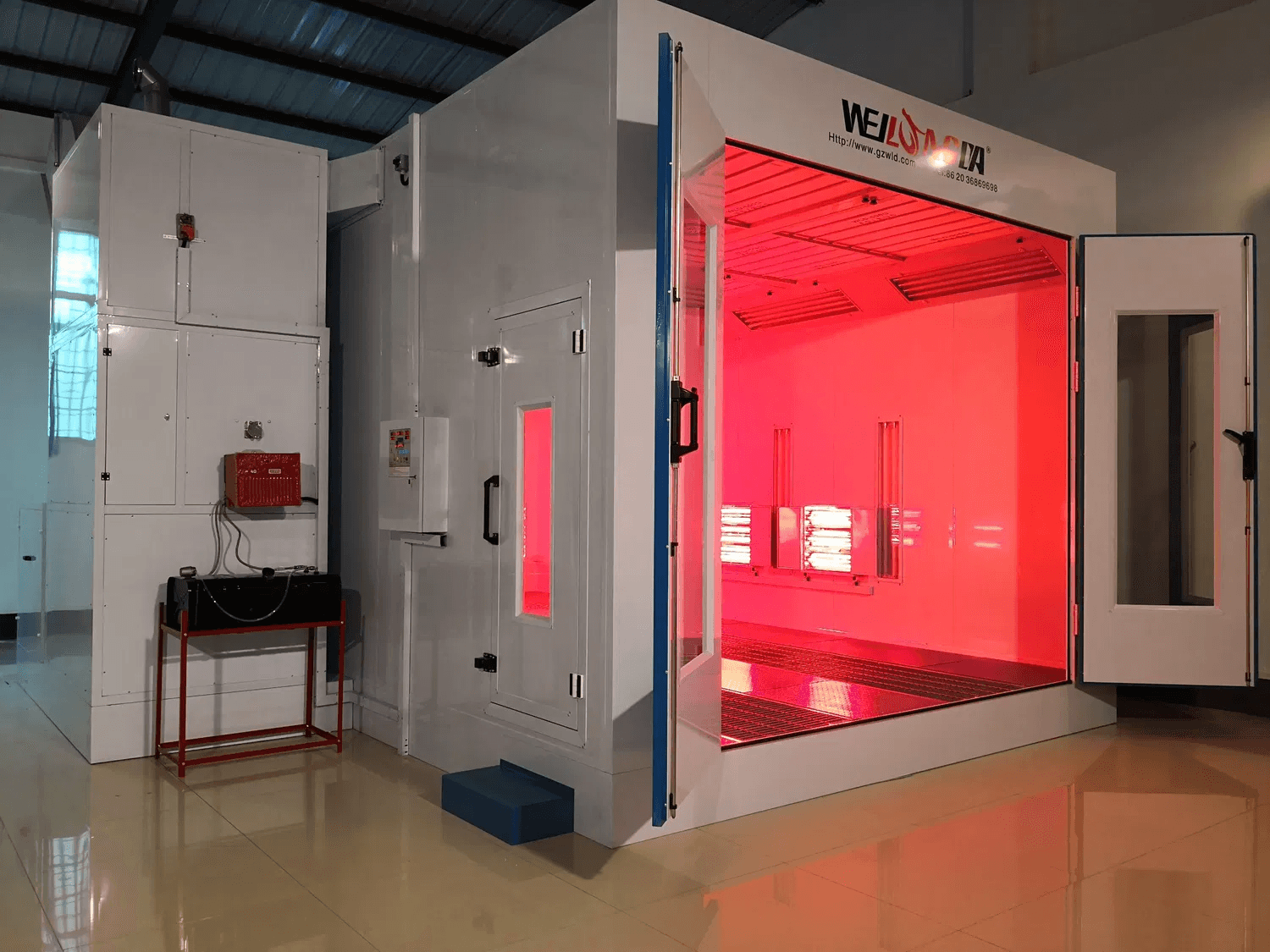 Infrared Lamp Heater Paint Booth for Cars and Spray Booth - Image 4